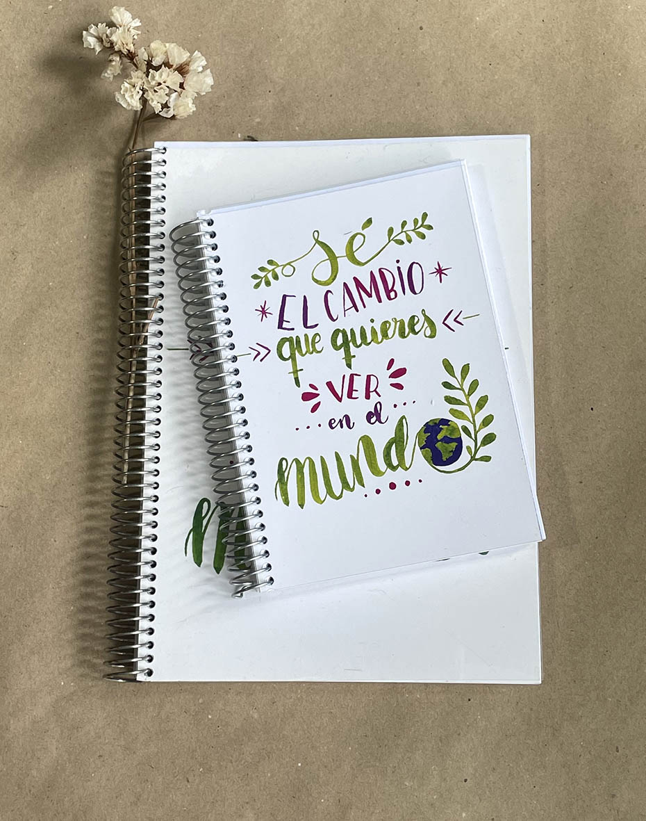 Libretas-Sé el cambio que quieres ver en el mundo